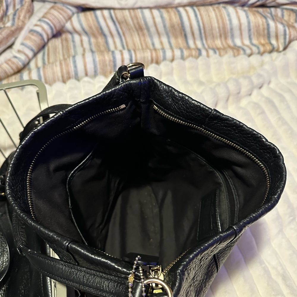 Coach Black Leather Shoulder Bag - Picture 8 of 9
